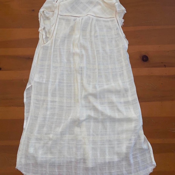 Beautiful Kimchi blue graduation sleeveless white dress button front long skirt - Picture 7 of 12